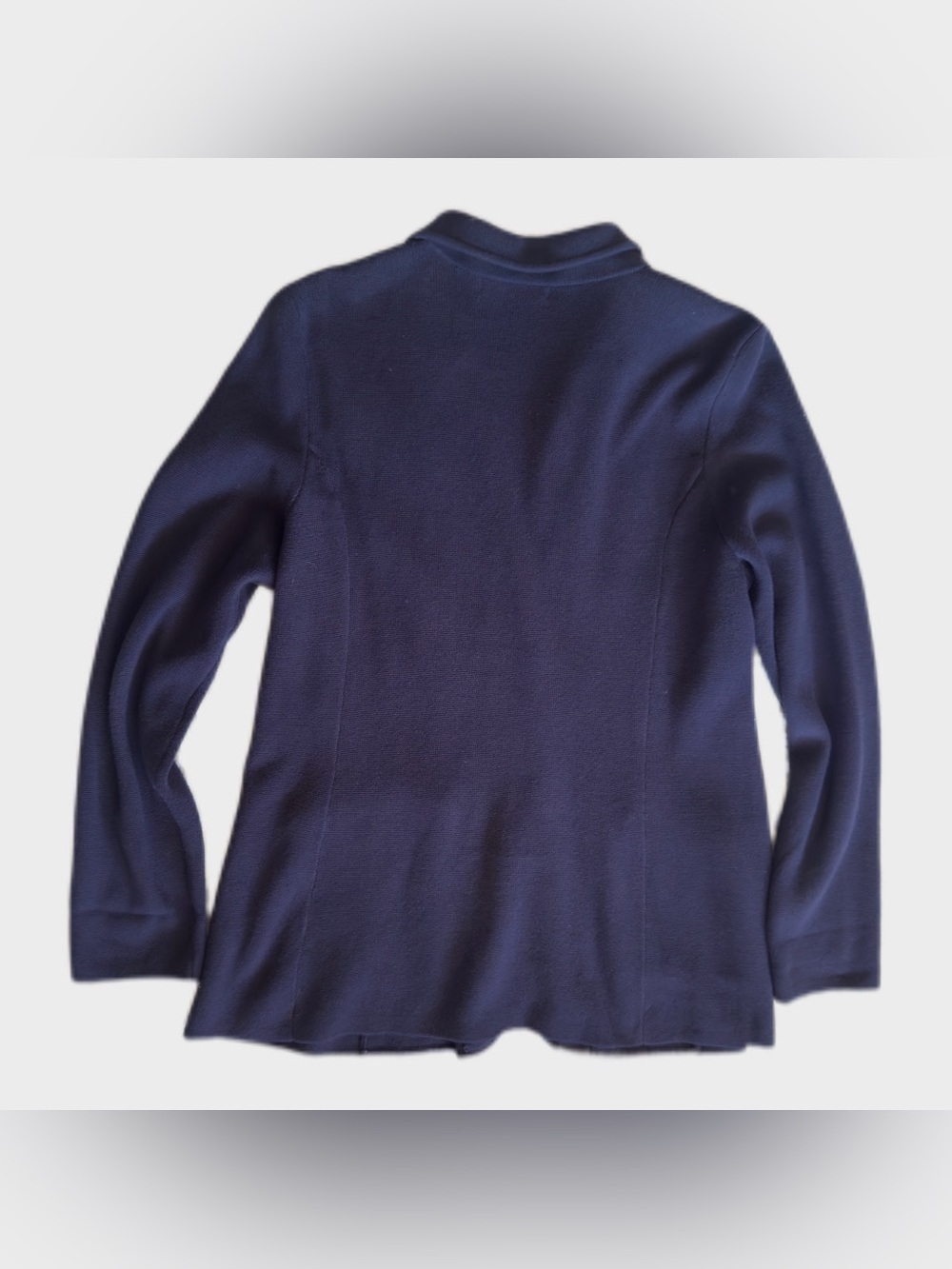 Lauren Ralph Lauren Navy Knit Blazer Gold Buttons Size XL - Picture 4 of 7